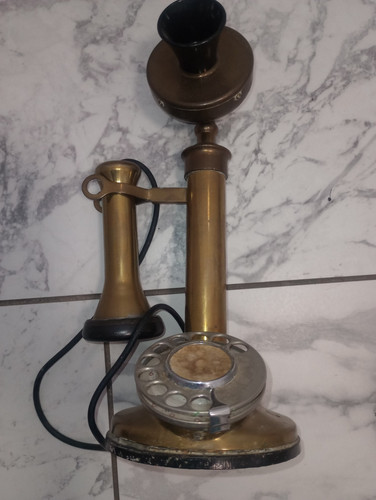 Vintage brass candlestick - vintage,