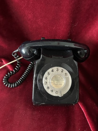 Black telephone vintage - black,