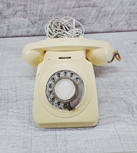 Vintage rotary dial telephone - dial,
