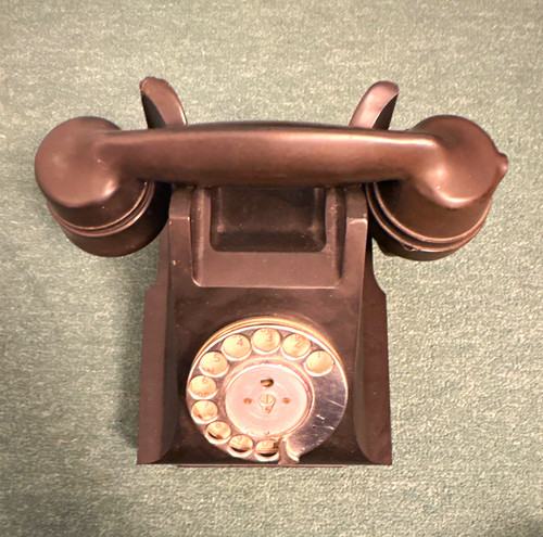 Black rotary dial - rotary, desk