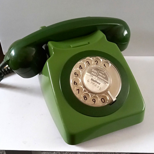 Green rotary dial corded - dial,