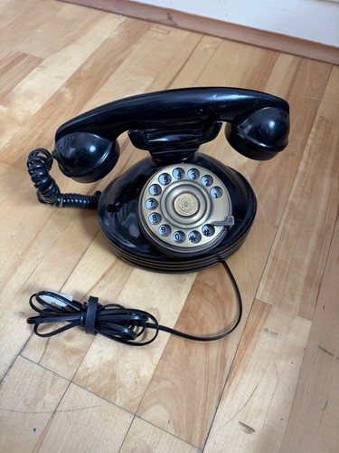 Vintage style black - black, rotary