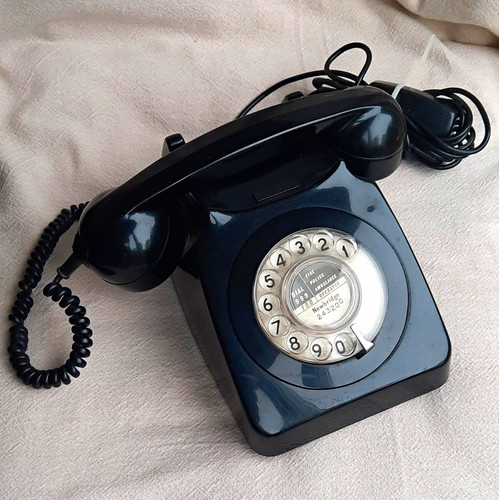 Vintage black gpo 746 rotary - gpo,