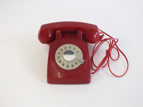 Red rotary dial - rotary,