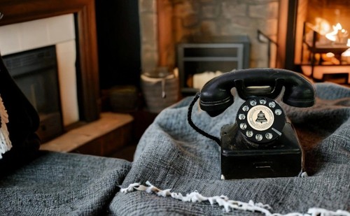 Old fashioned landline - old,