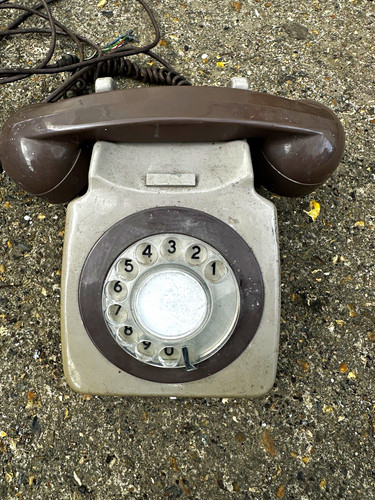 Vintage rotary dial desk - vintage,