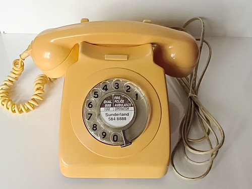 Retro cream yellow corded - retro, cream/yellow