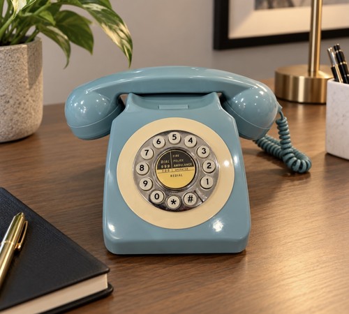 Tiffany blue retro rotary dial - tiffany,