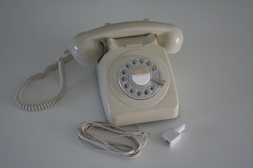 Gpo746 ivory rotary dial - rotary,