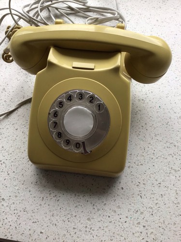 Rotary dial telephone cream - rotary,