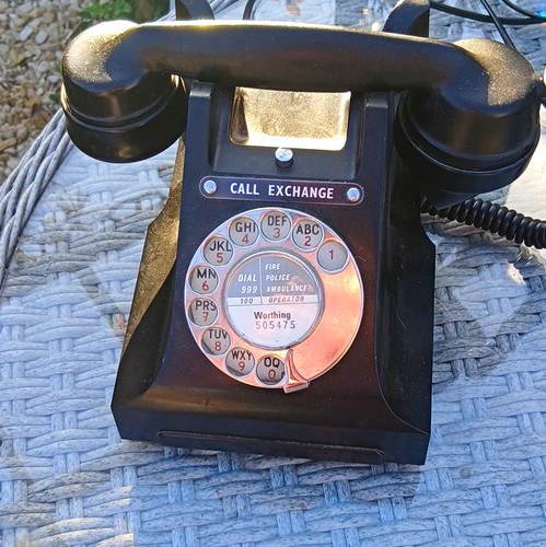 Fdt 312 vintage black rotary - 312,