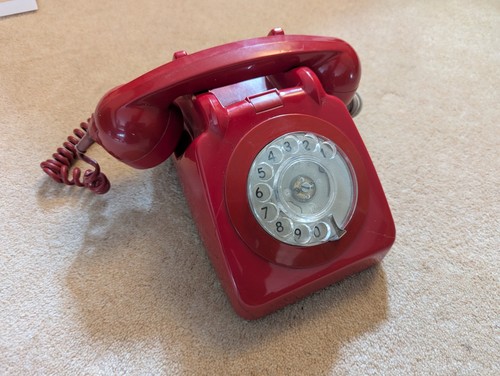 Vintage red rotary - vintage,