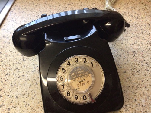 Vintage black gpo 746 - vintage, rotary