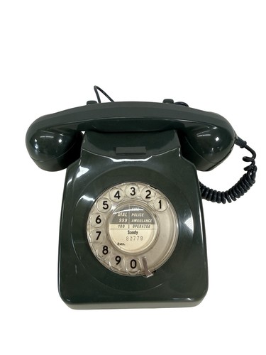 Vintage rotary dial telephone - vintage,