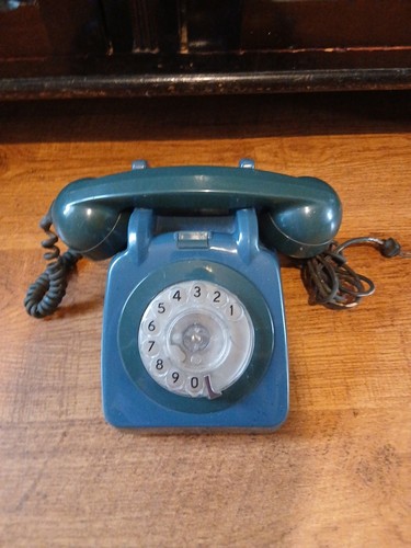 Vintage 1970s blue ptt rotary - 1970s,