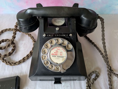 Vintage black bakelite - bakelite, gpo