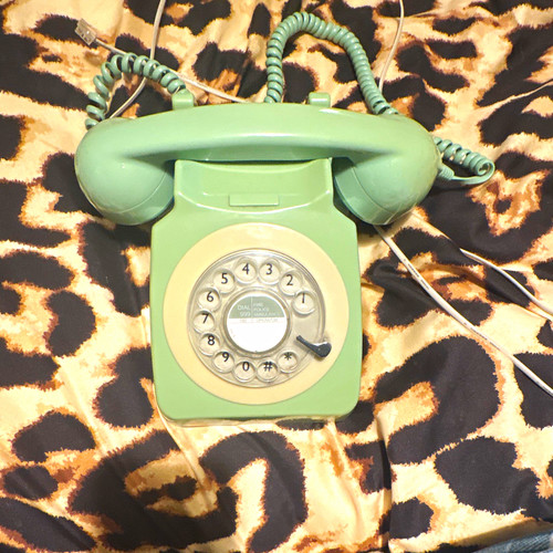 1970s green cream - cream, rotary